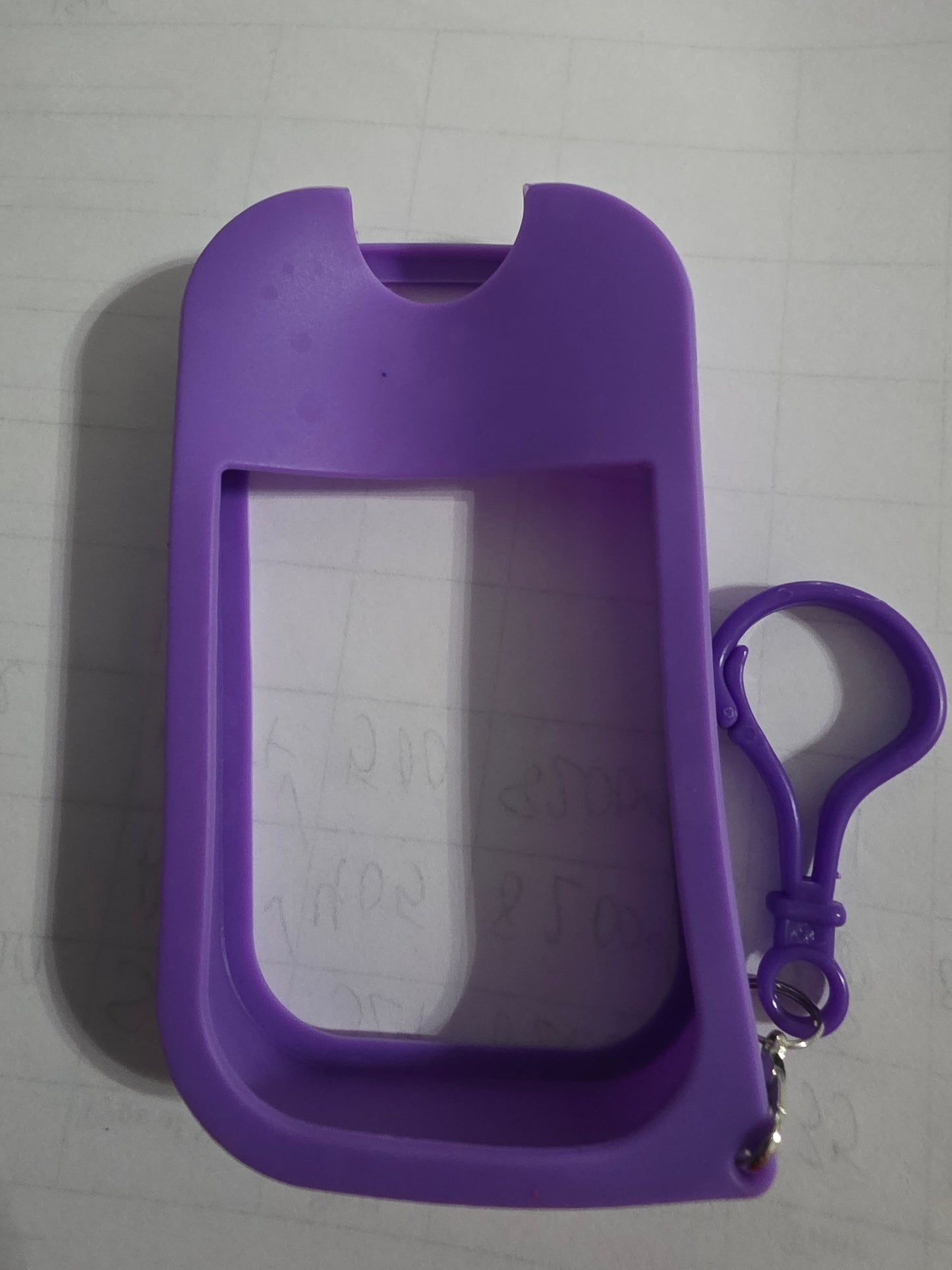 Hand sanitizer case key chain
