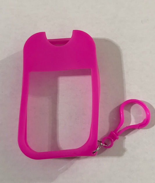 Hand sanitizer case key chain